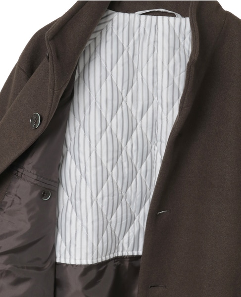 ジャージーメルトン スタンドショートコート 詳細画像 ライトブラウン 8