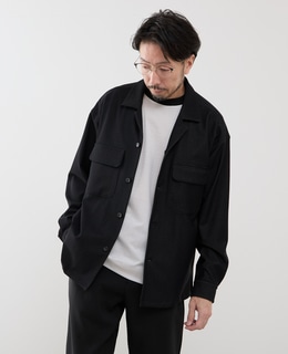 デニムルックトリコットシャツジャケット