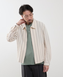 クラブストライプハリントンジャケット