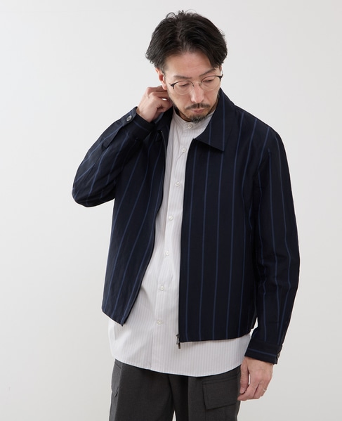 クラブストライプハリントンジャケット 詳細画像 アイボリー 16