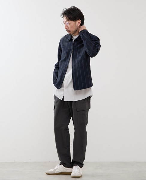 クラブストライプハリントンジャケット 詳細画像 アイボリー 19