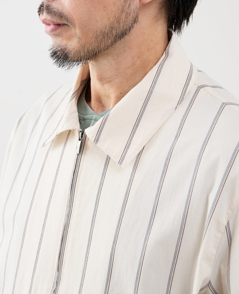 クラブストライプハリントンジャケット 詳細画像 アイボリー 6