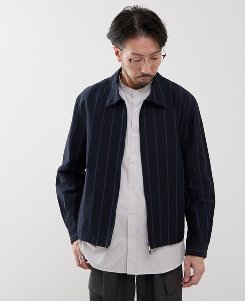 クラブストライプハリントンジャケット 詳細画像 ネイビー 1