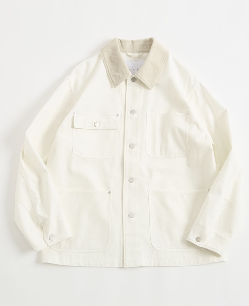 【1978 MEN'S MELROSE】ハイツイストツイルカバーオール 詳細画像 ホワイト 1