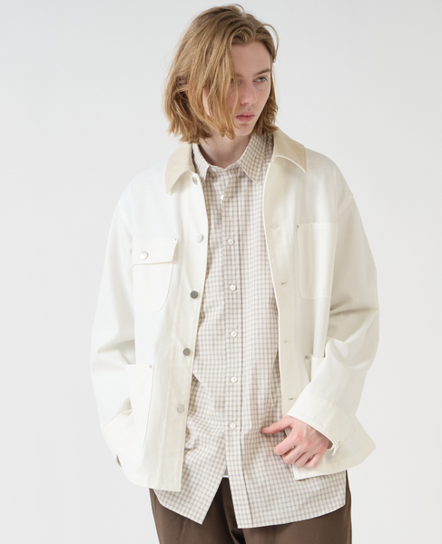 【1978 MEN'S MELROSE】ハイツイストツイルカバーオール 詳細画像 ホワイト 13