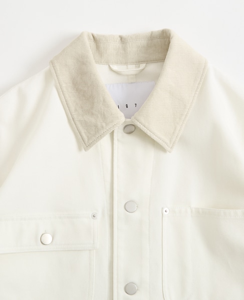 【1978 MEN'S MELROSE】ハイツイストツイルカバーオール 詳細画像 ホワイト 2