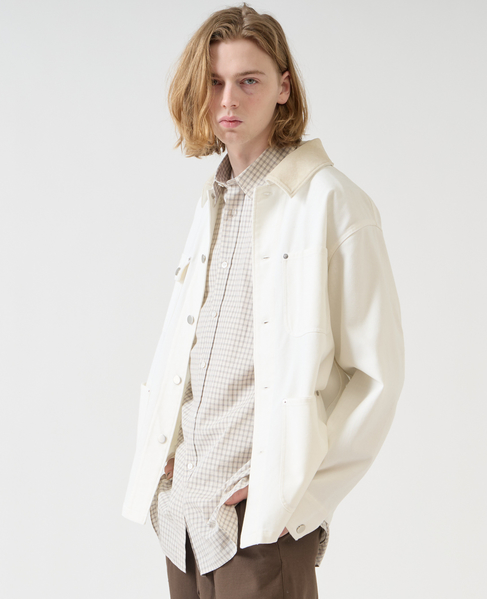 【1978 MEN'S MELROSE】ハイツイストツイルカバーオール 詳細画像 ホワイト 9