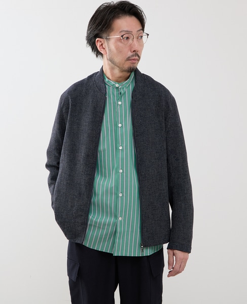 ビシュウサマーツィードボンバージャケット 詳細画像 アイボリー 16