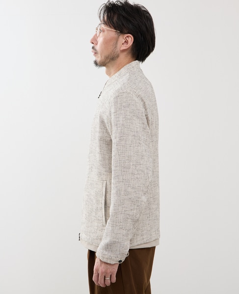 ビシュウサマーツィードボンバージャケット 詳細画像 アイボリー 3