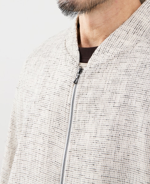 ビシュウサマーツィードボンバージャケット 詳細画像 アイボリー 6