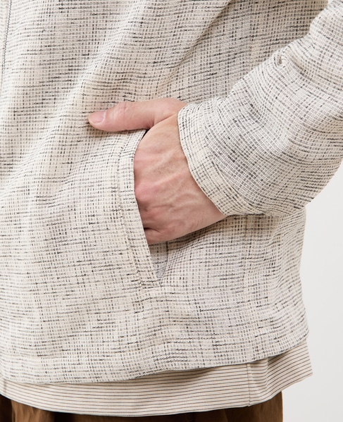 ビシュウサマーツィードボンバージャケット 詳細画像 アイボリー 7