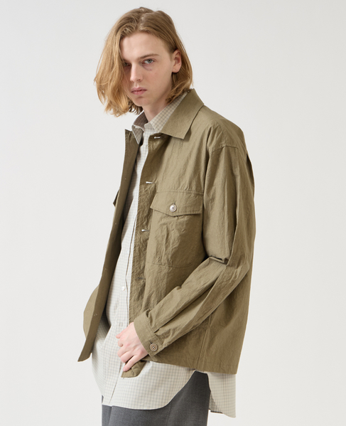 【1978 MEN'S MELROSE】ユーティリティシャツブルゾン 詳細画像 カーキ 11