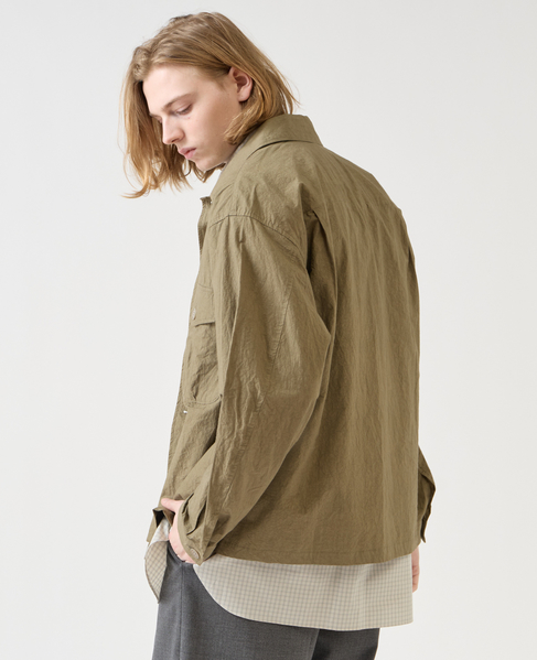 【1978 MEN'S MELROSE】ユーティリティシャツブルゾン 詳細画像 カーキ 12