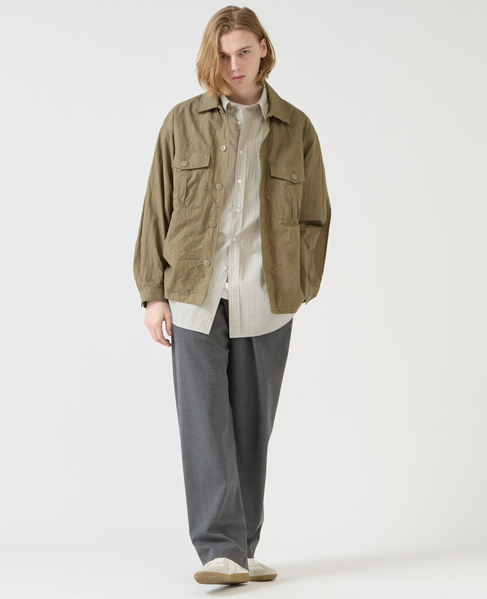 【1978 MEN'S MELROSE】ユーティリティシャツブルゾン 詳細画像 カーキ 15