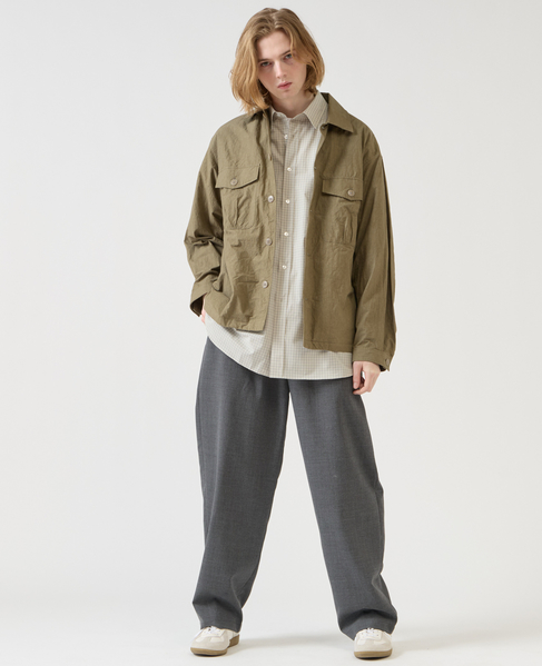 【1978 MEN'S MELROSE】ユーティリティシャツブルゾン 詳細画像 カーキ 16