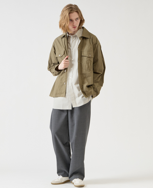 【1978 MEN'S MELROSE】ユーティリティシャツブルゾン 詳細画像 カーキ 17