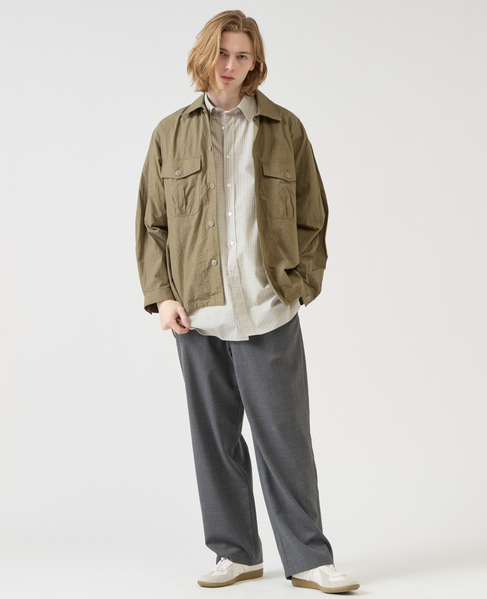 【1978 MEN'S MELROSE】ユーティリティシャツブルゾン 詳細画像 カーキ 20