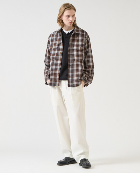 【1978 MEN'S MELROSE】ユーティリティシャツブルゾン 詳細画像 ブラウン 10