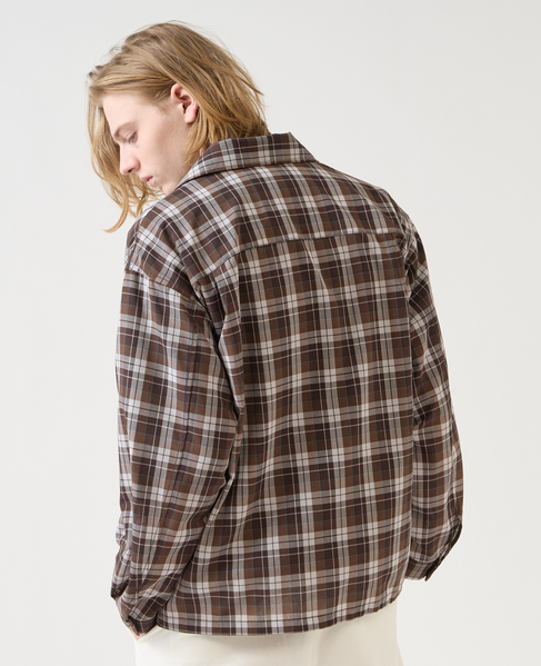 【1978 MEN'S MELROSE】ユーティリティシャツブルゾン 詳細画像 ブラウン 5