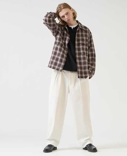 【1978 MEN'S MELROSE】ユーティリティシャツブルゾン 詳細画像 ブラウン 8