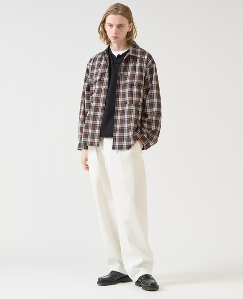 【1978 MEN'S MELROSE】ユーティリティシャツブルゾン 詳細画像 ブラウン 9