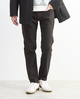 メランジピンヘッドハイパースリムテーパードパンツ