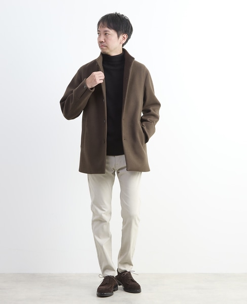 メランジピンヘッドハイパースリムテーパードパンツ 詳細画像 ライトベージュ 14