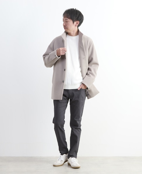 メランジピンヘッドハイパースリムテーパードパンツ 詳細画像 ライトベージュ 26