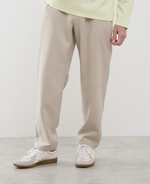 ストレッチダブルクロス リラックステーパードパンツ 詳細画像 ベージュ 14