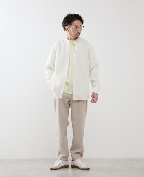 ストレッチダブルクロス リラックステーパードパンツ 詳細画像 ベージュ 15