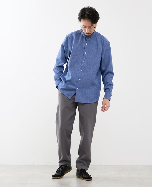 ストレッチダブルクロス リラックステーパードパンツ 詳細画像 ベージュ 19