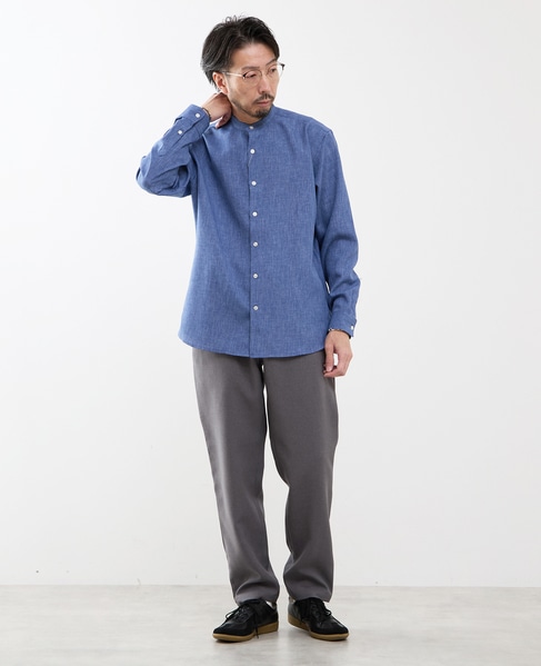 ストレッチダブルクロス リラックステーパードパンツ 詳細画像 ベージュ 20