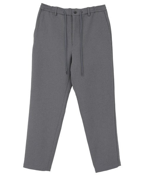 ストレッチダブルクロス リラックステーパードパンツ 詳細画像 グレー 2