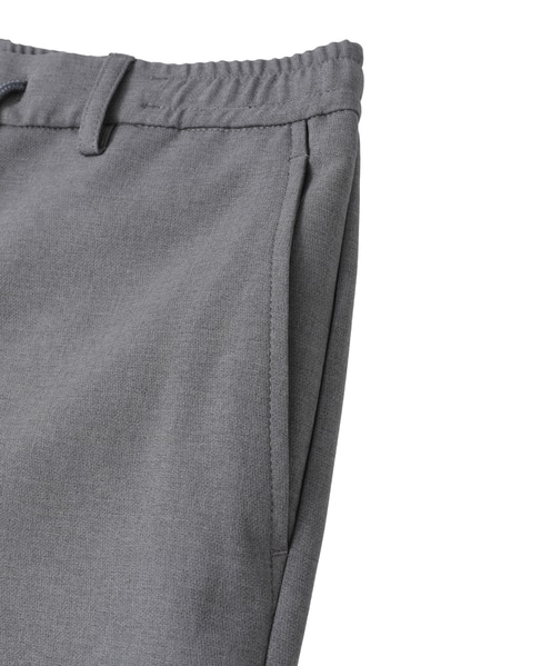 ストレッチダブルクロス リラックステーパードパンツ 詳細画像 グレー 7