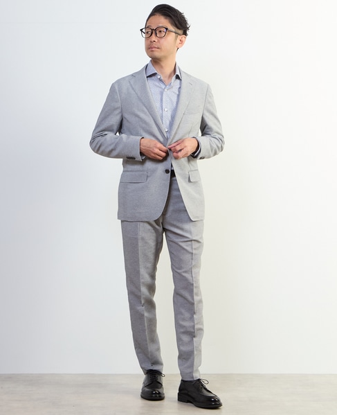 カラミストレッチコンフォートパンツ(セットアップ可) 詳細画像 ライトグレー 14