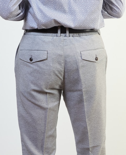 カラミストレッチコンフォートパンツ(セットアップ可) 詳細画像 ライトグレー 8