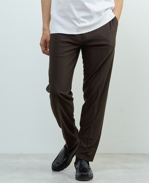 トラベストジャージイージーパンツ(セットアップ可) 詳細画像 ブラウン 1