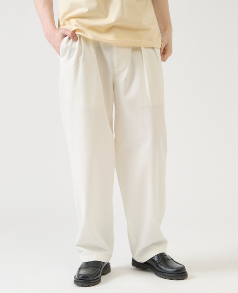 【1978 MEN'S MELROSE】ツープリーツトラウザース 詳細画像 ホワイト 11