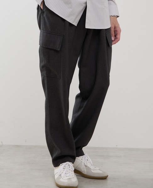 シュリンクトラベストカーゴパンツ 詳細画像 グレー 13