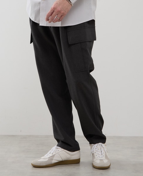 シュリンクトラベストカーゴパンツ 詳細画像 グレー 14