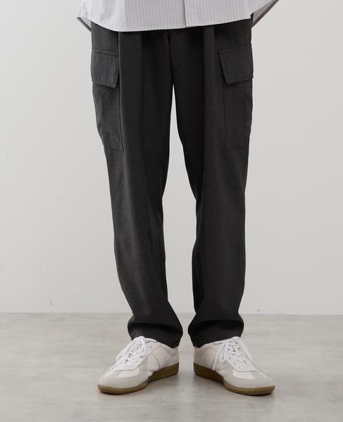 シュリンクトラベストカーゴパンツ 詳細画像 グレー 2