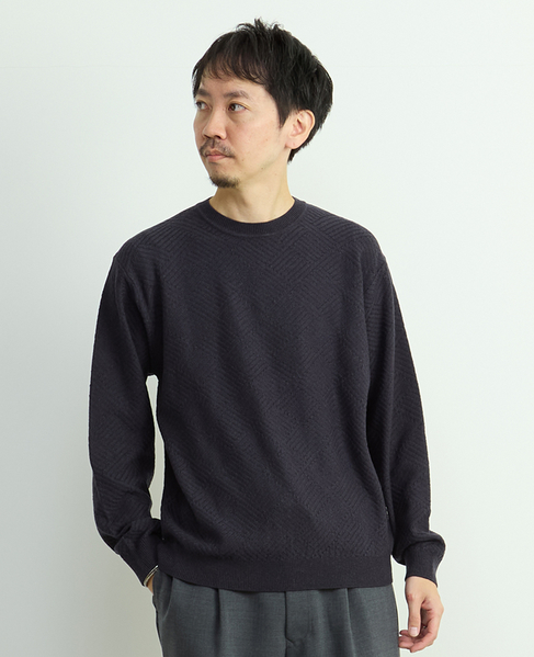 リンクスダイヤクルーネックニット 詳細画像 ホワイト 25