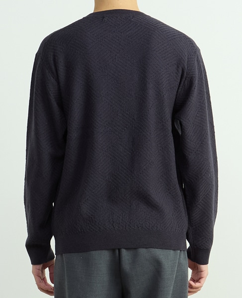 リンクスダイヤクルーネックニット 詳細画像 ホワイト 4