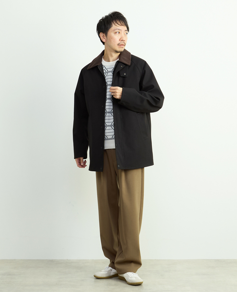 モールジャガードクルーネックニット 詳細画像 ホワイト 17