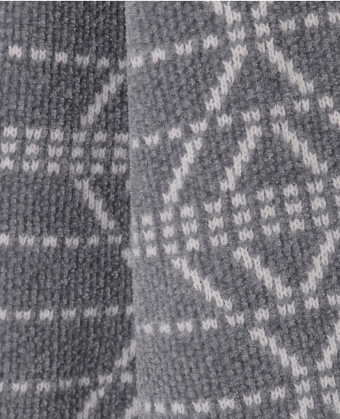モールジャガードクルーネックニット 詳細画像 グレー 6