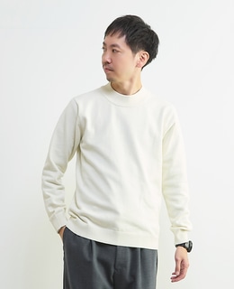 ラムウールライクモックネックニット