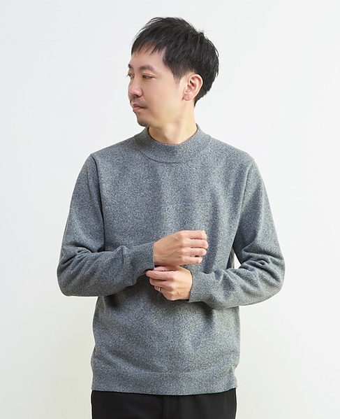 ラムウールライクモックネックニット 詳細画像 オフホワイト 15