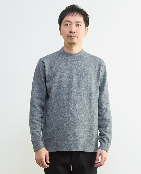 ラムウールライクモックネックニット 詳細画像 オフホワイト 5