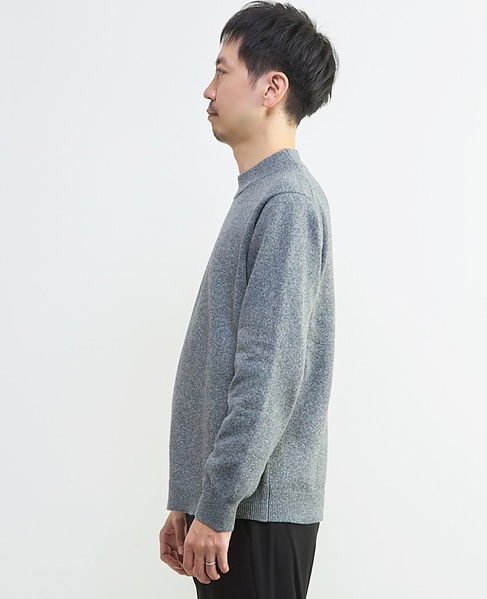 ラムウールライクモックネックニット 詳細画像 オフホワイト 6