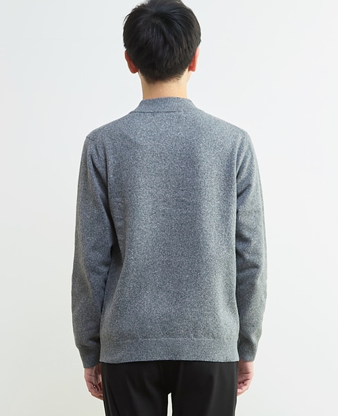 ラムウールライクモックネックニット 詳細画像 オフホワイト 7